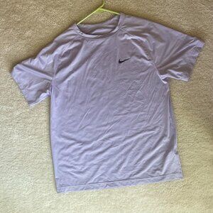 Nike Dri-Fit Men's Workout Shirt, Size Medium, Short Sleeve, Lavender